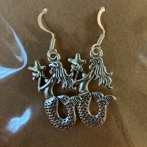 Silver Mermaid Earrings
